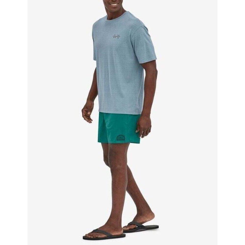 Patagonia Hydropeak Volley Shorts 16" Men's Team Surf Activist Borealis Green - Picture 10 of 10